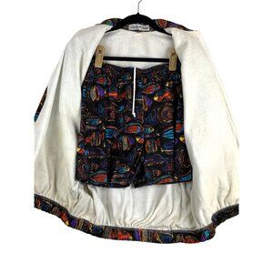 Stephen williams 2pc vintage shorts & jacket casual beach pool  unisesex